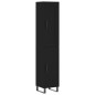vidaXL Aparador de madera contrachapada negro 34,5x34x180 cm vidaXL Aparador de madera contrachapada negro 34,5x34x180 cm