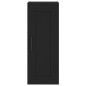vidaXL Aparador de madera contrachapada negro 34,5x34x180 cm vidaXL Aparador de madera contrachapada negro 34,5x34x180 cm