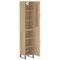 vidaXL Aparador de madera contrachapada roble Sonoma 34,5x34x180 cm vidaXL Aparador de madera contrachapada roble Sonoma 34,5x34x180 cm
