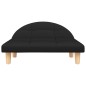 vidaXL Cama para perros de tela negra 70x52x30 cm vidaXL Cama para perros de tela negra 70x52x30 cm