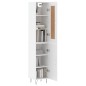 vidaXL Aparador alto madera contrachapada blanco 34,5x34x180 cm vidaXL Aparador alto madera contrachapada blanco 34,5x34x180 cm