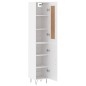 vidaXL Aparador alto madera contrachapada blanco 34,5x34x180 cm vidaXL Aparador alto madera contrachapada blanco 34,5x34x180 cm