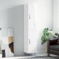 vidaXL Aparador alto madera contrachapada blanco brillo 34,5x34x180 cm vidaXL Aparador alto madera contrachapada blanco brillo 34,5x34x180 cm