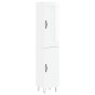vidaXL Aparador alto madera contrachapada blanco brillo 34,5x34x180 cm vidaXL Aparador alto madera contrachapada blanco brillo 34,5x34x180 cm
