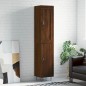 vidaXL Aparador alto madera contrachapada roble marrón 34,5x34x180 cm vidaXL Aparador alto madera contrachapada roble marrón 34,5x34x180 cm