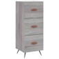 vidaXL Aparador alto madera contrachapada gris Sonoma 34,5x34x180 cm vidaXL Aparador alto madera contrachapada gris Sonoma 34,5x34x180 cm