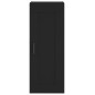 vidaXL Aparador de madera contrachapada negro 34,5x34x180 cm vidaXL Aparador de madera contrachapada negro 34,5x34x180 cm