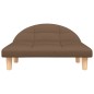 vidaXL Cama para perros de tela marrón 70x52x30 cm vidaXL Cama para perros de tela marrón 70x52x30 cm