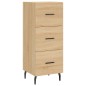 vidaXL Aparador de madera contrachapada roble Sonoma 34,5x34x180 cm vidaXL Aparador de madera contrachapada roble Sonoma 34,5x34x180 cm