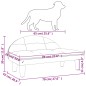 vidaXL Cama para perros de tela marrón 70x52x30 cm vidaXL Cama para perros de tela marrón 70x52x30 cm