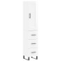 vidaXL Aparador alto madera contrachapada blanco brillo 34,5x34x180 cm vidaXL Aparador alto madera contrachapada blanco brillo 34,5x34x180 cm