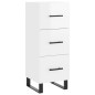 vidaXL Aparador alto madera contrachapada blanco brillo 34,5x34x180 cm vidaXL Aparador alto madera contrachapada blanco brillo 34,5x34x180 cm
