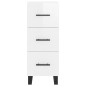 vidaXL Aparador alto madera contrachapada blanco brillo 34,5x34x180 cm vidaXL Aparador alto madera contrachapada blanco brillo 34,5x34x180 cm