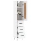 vidaXL Aparador alto madera contrachapada blanco 34,5x34x180 cm vidaXL Aparador alto madera contrachapada blanco 34,5x34x180 cm