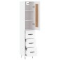 vidaXL Aparador alto madera contrachapada blanco 34,5x34x180 cm vidaXL Aparador alto madera contrachapada blanco 34,5x34x180 cm