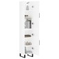 vidaXL Aparador alto madera contrachapada blanco brillo 34,5x34x180 cm vidaXL Aparador alto madera contrachapada blanco brillo 34,5x34x180 cm