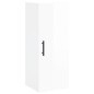 vidaXL Aparador alto madera contrachapada blanco brillo 34,5x34x180 cm vidaXL Aparador alto madera contrachapada blanco brillo 34,5x34x180 cm