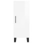 vidaXL Aparador alto madera contrachapada blanco brillo 34,5x34x180 cm vidaXL Aparador alto madera contrachapada blanco brillo 34,5x34x180 cm