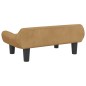 vidaXL Cama para perros de terciopelo marrón 70x40x24 cm vidaXL Cama para perros de terciopelo marrón 70x40x24 cm