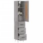 vidaXL Aparador alto madera contrachapada gris Sonoma 34,5x34x180 cm vidaXL Aparador alto madera contrachapada gris Sonoma 34,5x34x180 cm