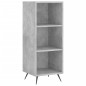 vidaXL Aparador de madera contrachapada gris hormigón 34,5x34x180 cm vidaXL Aparador de madera contrachapada gris hormigón 34,5x34x180 cm