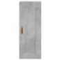 vidaXL Aparador de madera contrachapada gris hormigón 34,5x34x180 cm vidaXL Aparador de madera contrachapada gris hormigón 34,5x34x180 cm