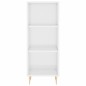 vidaXL Aparador alto madera contrachapada blanco brillo 34,5x34x180 cm vidaXL Aparador alto madera contrachapada blanco brillo 34,5x34x180 cm