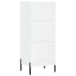 vidaXL Aparador alto madera contrachapada blanco 34,5x34x180 cm