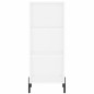 vidaXL Aparador alto madera contrachapada blanco 34,5x34x180 cm