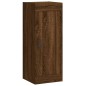 vidaXL Aparador alto madera contrachapada roble marrón 34,5x34x180 cm