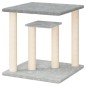 vidaXL Postes rascadores para gatos con plataformas gris claro 50 cm vidaXL Postes rascadores para gatos con plataformas gris claro 50 cm