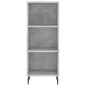 vidaXL Aparador de madera contrachapada gris hormigón 34,5x34x180 cm vidaXL Aparador de madera contrachapada gris hormigón 34,5x34x180 cm