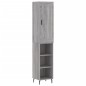 vidaXL Aparador alto madera contrachapada gris Sonoma 34,5x34x180 cm vidaXL Aparador alto madera contrachapada gris Sonoma 34,5x34x180 cm