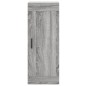 vidaXL Aparador alto madera contrachapada gris Sonoma 34,5x34x180 cm vidaXL Aparador alto madera contrachapada gris Sonoma 34,5x34x180 cm