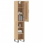 vidaXL Aparador de madera contrachapada roble Sonoma 34,5x34x180 cm vidaXL Aparador de madera contrachapada roble Sonoma 34,5x34x180 cm