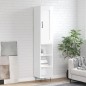 vidaXL Aparador alto madera contrachapada blanco brillo 34,5x34x180 cm vidaXL Aparador alto madera contrachapada blanco brillo 34,5x34x180 cm