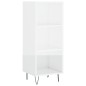 vidaXL Aparador alto madera contrachapada blanco brillo 34,5x34x180 cm vidaXL Aparador alto madera contrachapada blanco brillo 34,5x34x180 cm