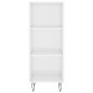 vidaXL Aparador alto madera contrachapada blanco brillo 34,5x34x180 cm vidaXL Aparador alto madera contrachapada blanco brillo 34,5x34x180 cm