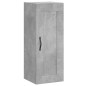 vidaXL Aparador de madera contrachapada gris hormigón 34,5x34x180 cm vidaXL Aparador de madera contrachapada gris hormigón 34,5x34x180 cm