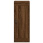 vidaXL Aparador alto madera contrachapada roble marrón 34,5x34x180 cm