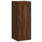vidaXL Aparador alto madera contrachapada roble marrón 34,5x34x180 cm