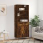 vidaXL Aparador alto madera contrachapada roble ahumado 69,5x34x180 cm vidaXL Aparador alto madera contrachapada roble ahumado 69,5x34x180 cm