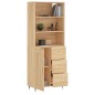 vidaXL Aparador alto madera contrachapada color roble 69,5x34x180 cm vidaXL Aparador alto madera contrachapada color roble 69,5x34x180 cm