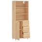 vidaXL Aparador alto madera contrachapada color roble 69,5x34x180 cm vidaXL Aparador alto madera contrachapada color roble 69,5x34x180 cm