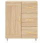 vidaXL Aparador alto madera contrachapada color roble 69,5x34x180 cm vidaXL Aparador alto madera contrachapada color roble 69,5x34x180 cm