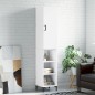 vidaXL Aparador alto madera contrachapada blanco 34,5x34x180 cm vidaXL Aparador alto madera contrachapada blanco 34,5x34x180 cm