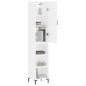 vidaXL Aparador alto madera contrachapada blanco 34,5x34x180 cm vidaXL Aparador alto madera contrachapada blanco 34,5x34x180 cm