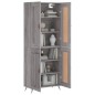 vidaXL Aparador alto madera contrachapada gris sonoma 69,5x34x180 cm vidaXL Aparador alto madera contrachapada gris sonoma 69,5x34x180 cm