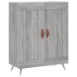 vidaXL Aparador alto madera contrachapada gris sonoma 69,5x34x180 cm vidaXL Aparador alto madera contrachapada gris sonoma 69,5x34x180 cm