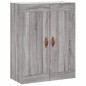 vidaXL Aparador alto madera contrachapada gris sonoma 69,5x34x180 cm
